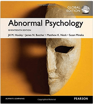 Abnormal Psychology 17th GLOBAL Edition by Jill M. Hooley
