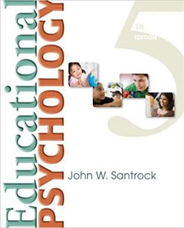 Educational Psychology 5th Edition by John W. Santrock