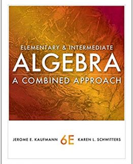 Elementary and Intermediate Algebra 6th Edition