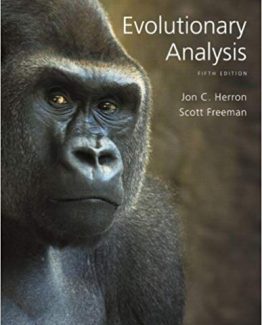 Evolutionary Analysis 5th Edition
