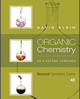 Organic Chemistry As a Second Language Second Semester Topics 4th Edition