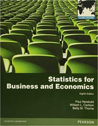 Statistics for Business and Economics 8th GLOBAL Edition