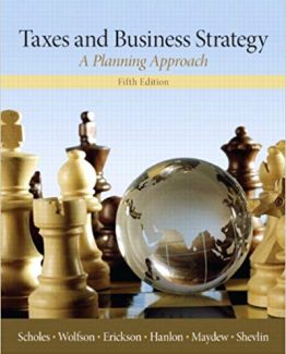 Taxes & Business Strategy 5th Edition
