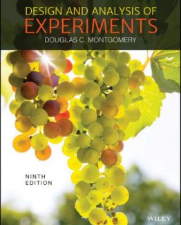 Design and Analysis of Experiments 9th Edition