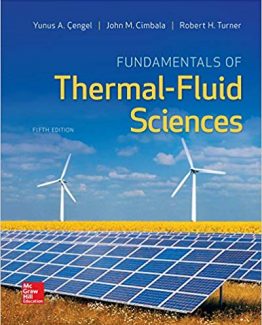 Fundamentals of Thermal-Fluid Sciences 5th Edition