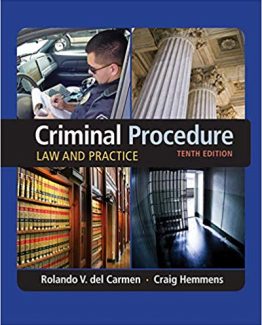 Criminal Procedure Law and Practice 10th Edition