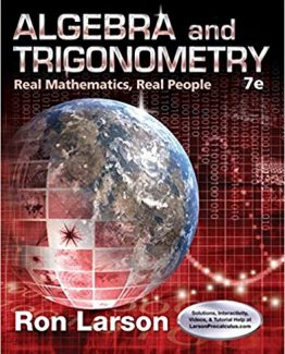 Algebra and Trigonometry Real Mathematics Real People 7th Edition