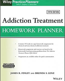 Addiction Treatment Homework Planner 5th Edition