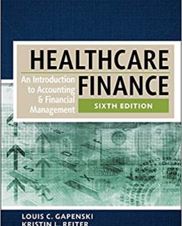 Healthcare Finance 6th Edition