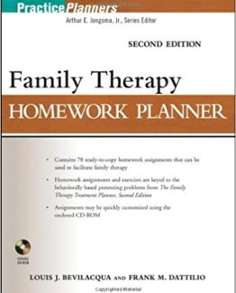 Family Therapy Homework Planner 2nd Edition