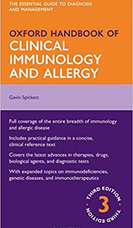 Oxford Handbook of Clinical Immunology and Allergy 3rd Edition