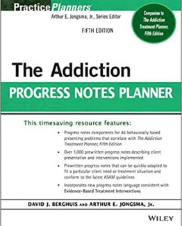 The Addiction Progress Notes Planner 5th Edition