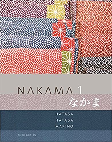 Nakama 1 Japanese Communication Culture Context 3rd Edition