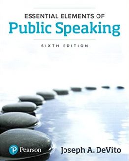 Essential Elements of Public Speaking 6th Edition