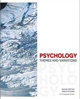 Psychology Themes and Variations 5th Canadian Edition