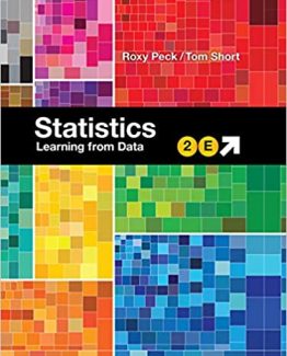 Statistics Learning from Data 2nd Edition by Roxy Peck