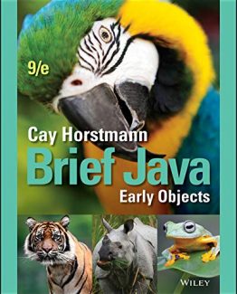 Brief Java Early Objects 9th Edition by Cay Horstmann