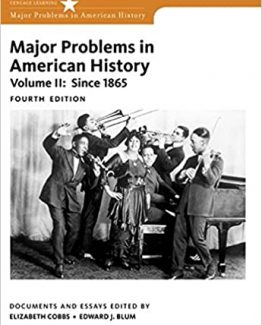 Major Problems in American History Volume II 4th Edition