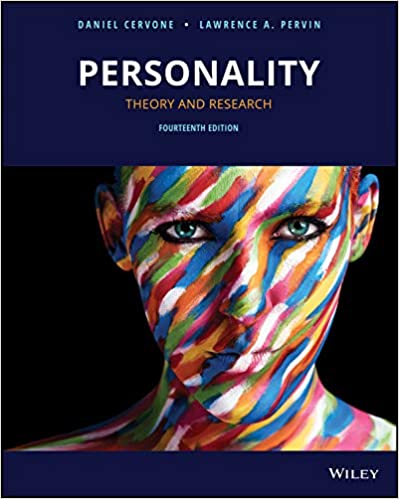 Personality Theory and Research 14th Edition by Daniel Cervone