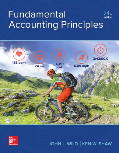 Fundamental Accounting Principles 24th Edition by John J. Wild