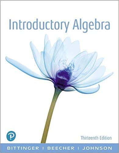 Introductory Algebra 13th Edition by Marvin Bittinger