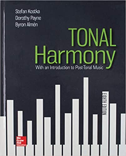Tonal Harmony 8th Edition by Stefan Kostka
