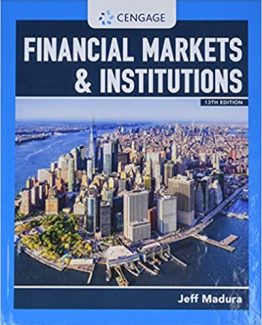 Financial Markets & Institutions 13th Edition by Jeff Madura