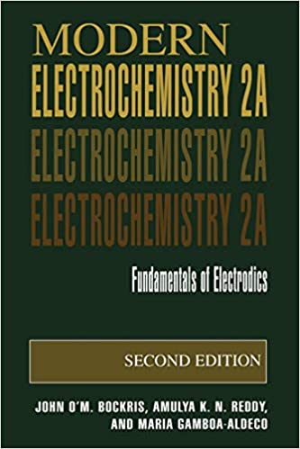 Modern Electrochemistry 2A Fundamentals of Electrodics 2nd Edition by John O’M. Bockris