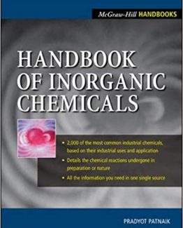 Handbook of Inorganic Chemicals 1st Edition by Pradyot Patnaik