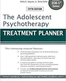 The Adolescent Psychotherapy Treatment Planner 5th Edition