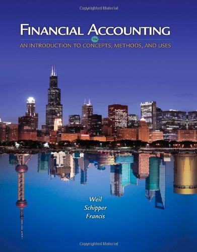Financial Accounting An Introduction to Concepts Methods and Uses 14th Edition