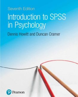 Introduction to SPSS in Psychology 7th Edition by Dennis Howitt