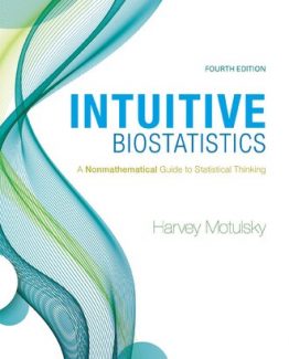 Intuitive Biostatistics A Nonmathematical Guide to Statistical Thinking 4th Edition by Harvey Motulsky