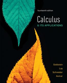 Calculus & Its Applications 14th Edition by Larry Goldstein