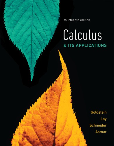 Calculus & Its Applications 14th Edition by Larry Goldstein