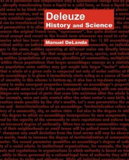 Deleuze History and Science by Manuel Delanda