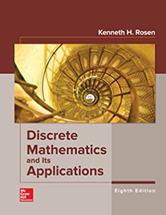 Discrete Mathematics and Its Applications 8th Edition by Kenneth Rosen