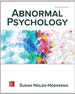 Abnormal Psychology 8th Edition by Susan Nolen-Hoeksema