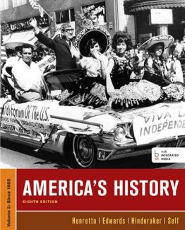 America's History Volume II Eighth Edition by James A. Henretta
