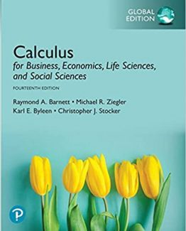 Calculus for Business Economics Life Sciences and Social Sciences GLOBAL 14th Edition