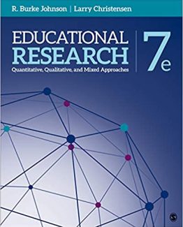 Educational Research Quantitative Qualitative and Mixed Approaches 7th Edition