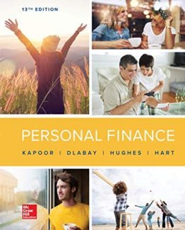 Personal Finance 13th Edition by Jack Kapoor