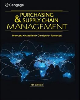 Purchasing and Supply Chain Management 7th Edition by Robert M. Monczka