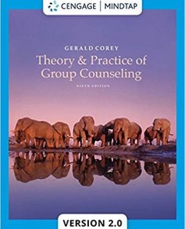 Theory and Practice of Group Counseling 9th Edition by Gerald Corey