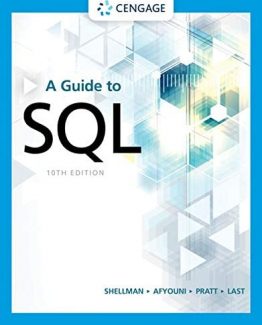 A Guide to SQL 10th Edition by Mark Shellman