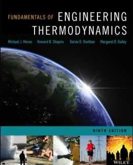 Fundamentals of Engineering Thermodynamics 9th Edition by Michael J. Moran