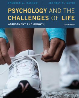 Psychology and the Challenges of Life Adjustment and Growth 14th Edition by Spencer A. Rathus