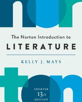 The Norton Introduction to Literature Shorter 13th Edition by Kelly J. Mays