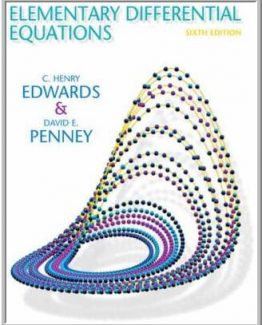 Elementary Differential Equations 6th Edition by C. Henry Edwards