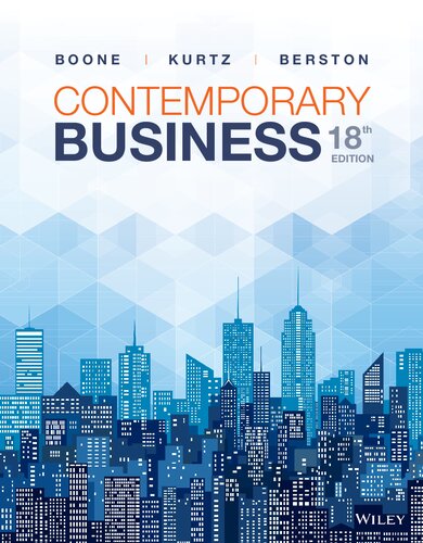 Contemporary Business 18th Edition by Louis E. Boone